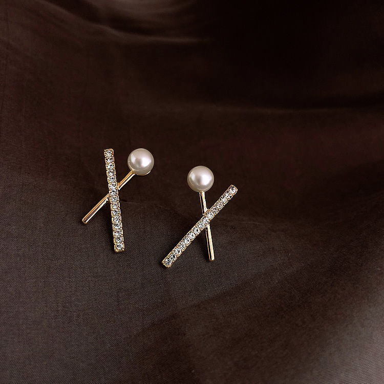 Korean High-end Earrings Female Sterling Silver Needle Temperament Earrings-Jewearrings