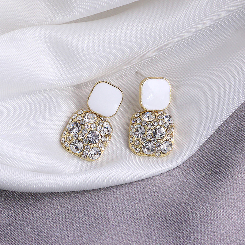 Korean High-end Earrings Female Sterling Silver Needle Temperament Earrings-Jewearrings