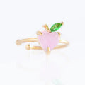 INS Hot Color Zirconium Cherry Peach Tropical Fruit Ear Bone Clip Female Earrings-Jewearrings