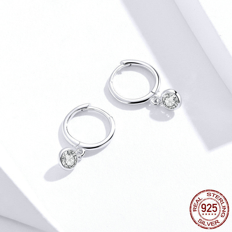 S925 Sterling Silver Earrings Women Fashion Simple-Jewearrings