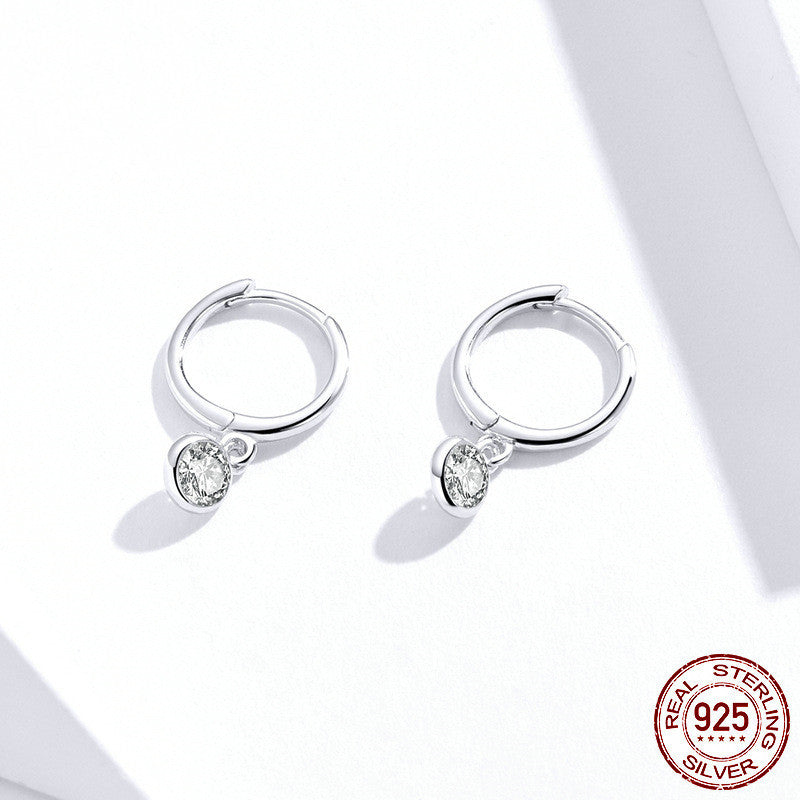 S925 Sterling Silver Earrings Women Fashion Simple-Jewearrings