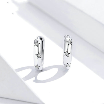 Original Earrings Cross-border Popular Simple Earrings Sterling Silver S925 Star Earrings-Jewearrings