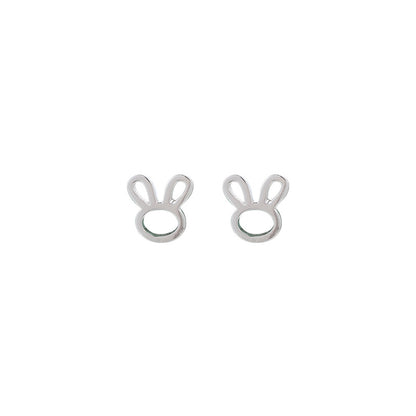 Rabbit Earrings Sterling Silver Cute And Sweet All-match-Jewearrings