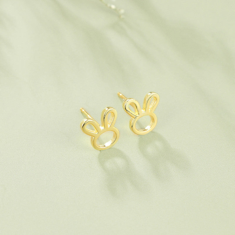 Rabbit Earrings Sterling Silver Cute And Sweet All-match-Jewearrings