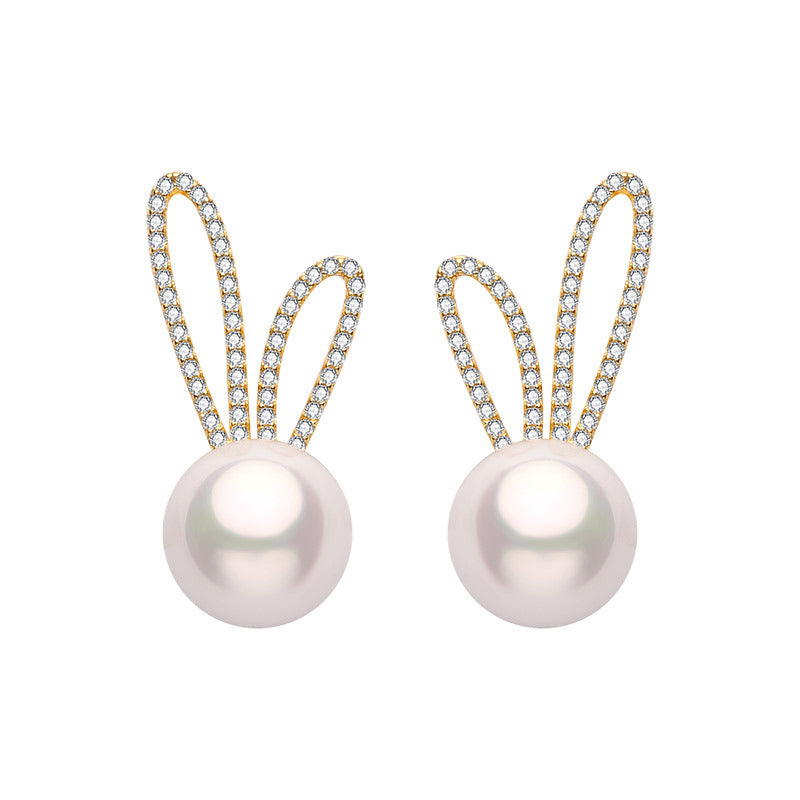 Pearl Earrings Women's Light Luxury Niche Design High-end Sense Of Temperament Earrings-Jewearrings