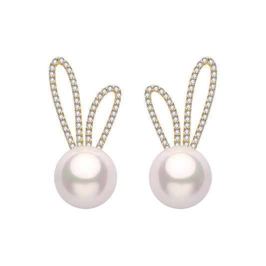 Pearl Earrings Women's Light Luxury Niche Design High-end Sense Of Temperament Earrings-Jewearrings