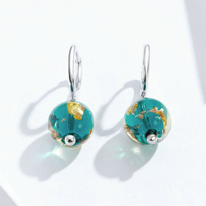 Dream Glass Earrings Sterling Silver S925 Earrings-Jewearrings