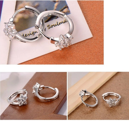 S925 Sterling Silver Plum Blossom Earrings Korean-Jewearrings