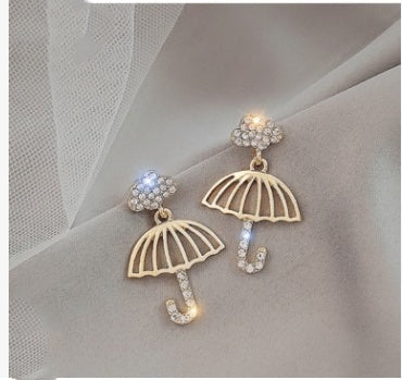 Female S925 Sterling Silver Simple Tassel Stud Earrings-Jewearrings