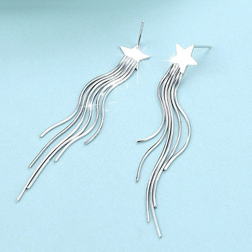 Star ornaments earrings no ear hole clip-Jewearrings