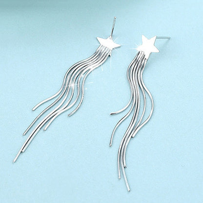 Star ornaments earrings no ear hole clip-Jewearrings