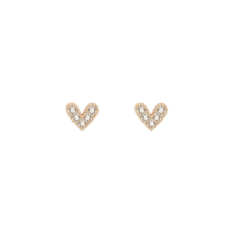 Love Earrings Ear Bone Ear Clip Exquisite Female Simple Temperament-Jewearrings