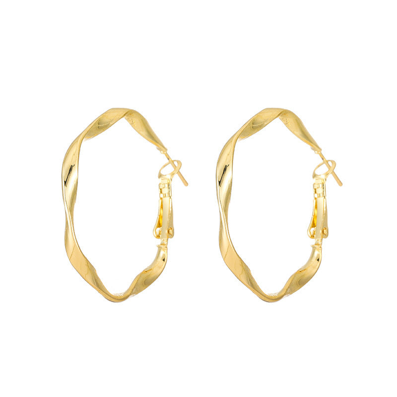 Metal hoop earrings-Jewearrings