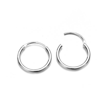 Stainless Steel Ear Hoop 316L Simple Gold-Plated Earrings-Jewearrings