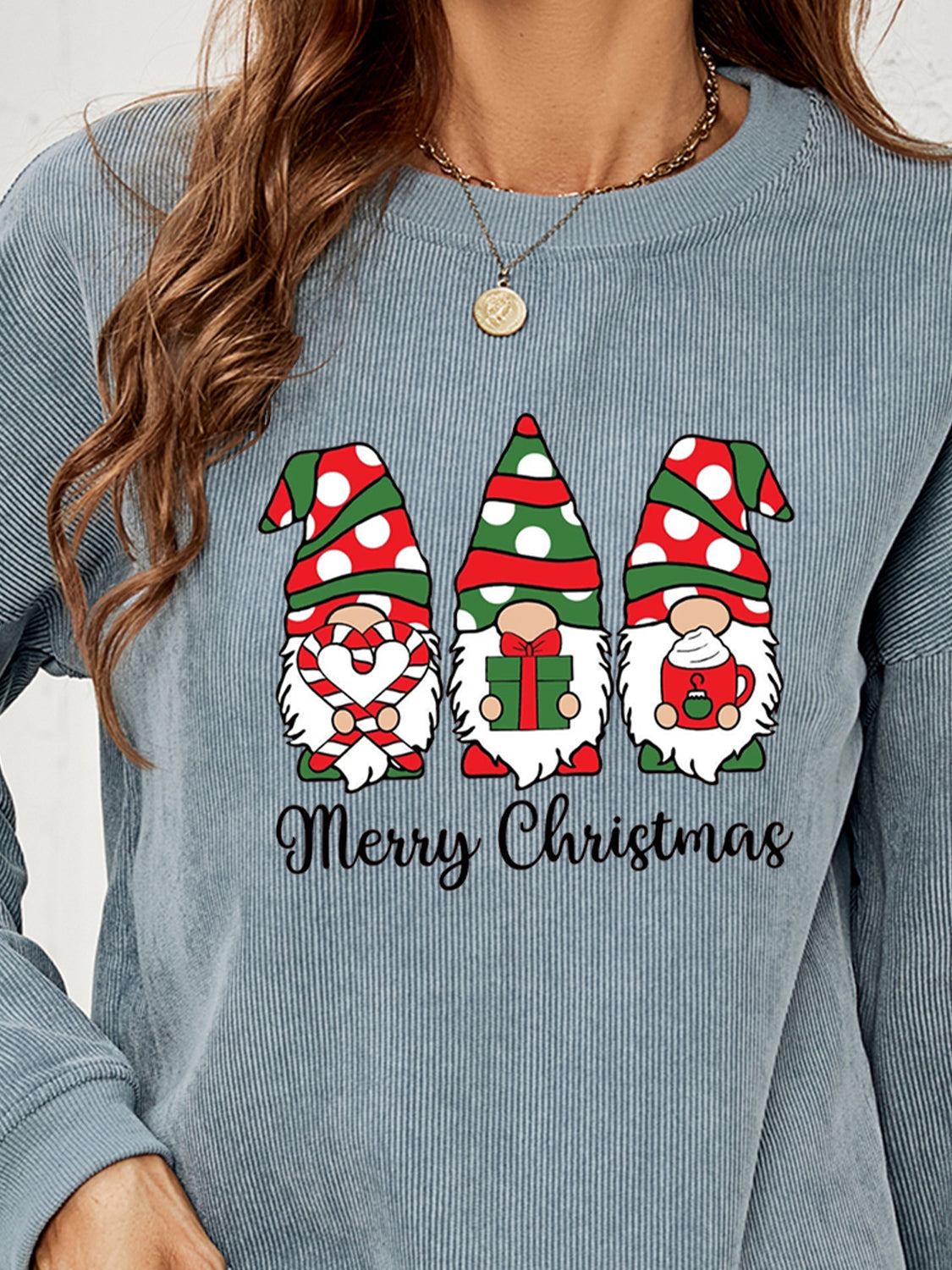 MERRY CHRISTMAS Graphic Sweatshirt-Jewearrings