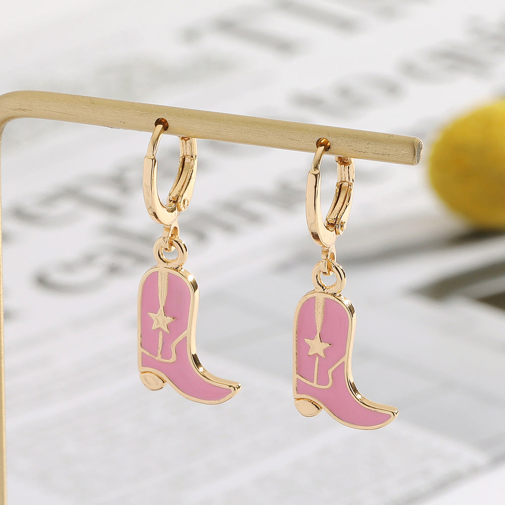 Women's High Heels Earrings Gold Plated Copper-Jewearrings