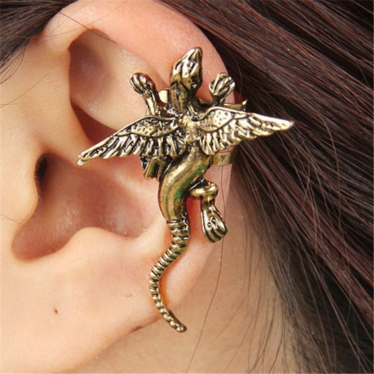 Punk alloy ear clip earrings-Jewearrings