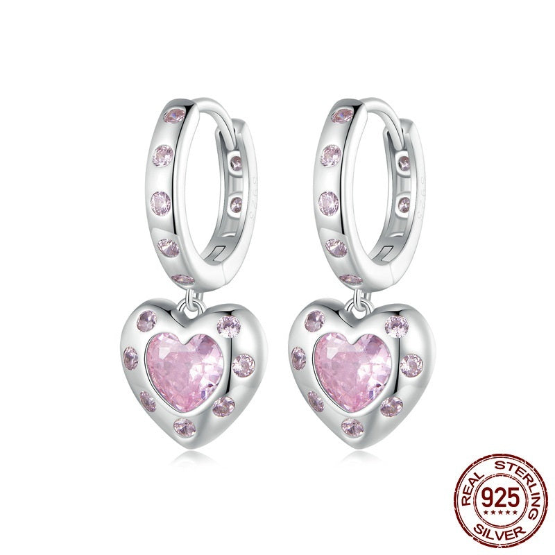 New Style Love S925 Sterling Silver Earrings-Jewearrings