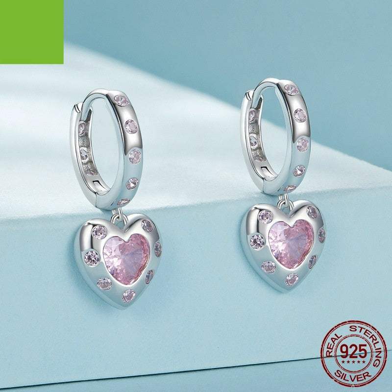 New Style Love S925 Sterling Silver Earrings-Jewearrings