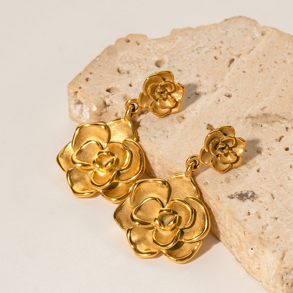 Thelma Gold Earrings-Jewearrings