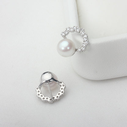 6-7mm Sea Pearls Stud Earrings S925 Sterling Silver-Jewearrings