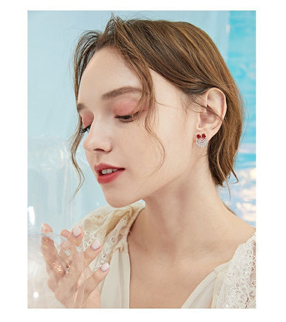 Bow Stud Earrings Female Fashion Ear Clip-Jewearrings