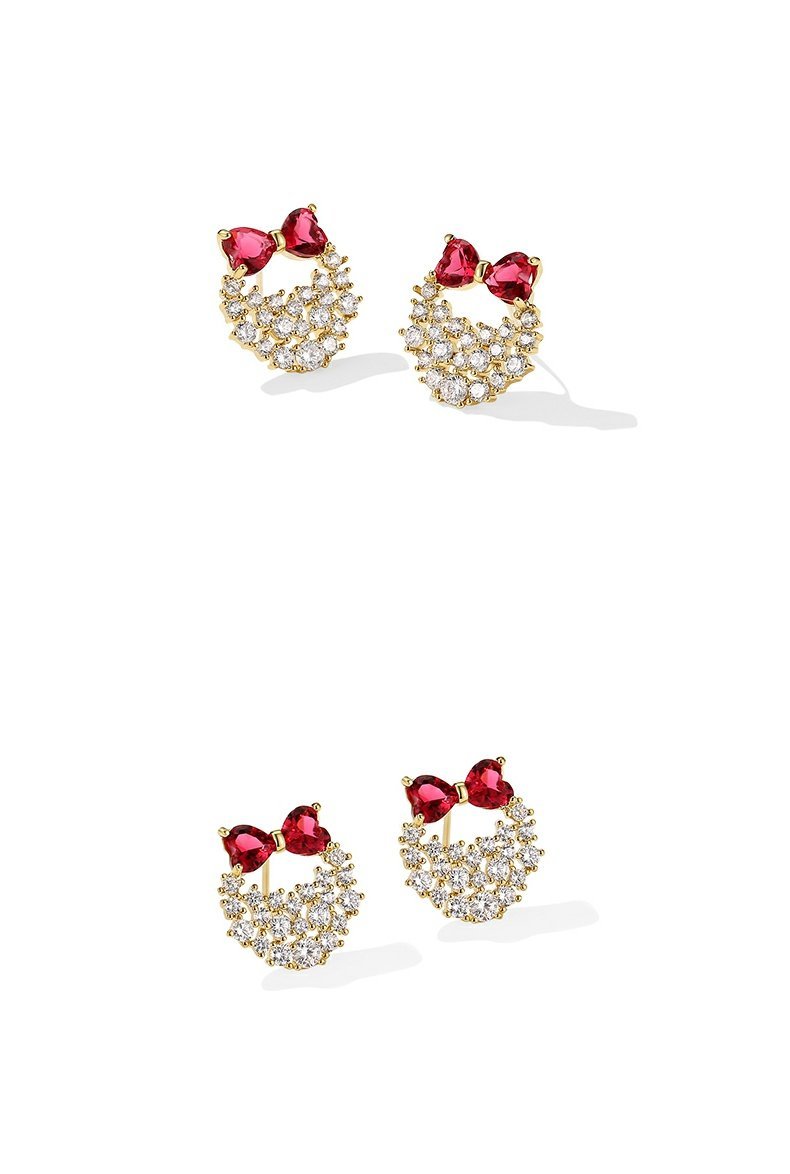 Bow Stud Earrings Female Fashion Ear Clip-Jewearrings