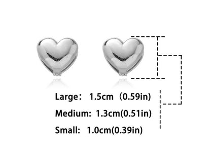 Three-dimensional Love Ear Clip Female Fashion Sweet Personalized Earrings-Jewearrings