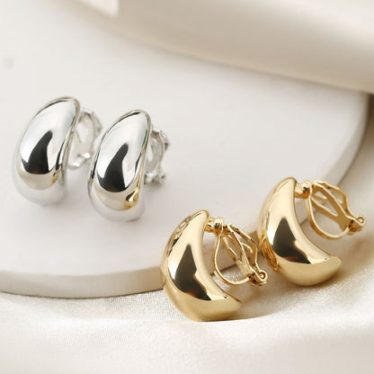 Fashion New Earrings French Entry Lux Drop-shaped Ear Clip-Jewearrings