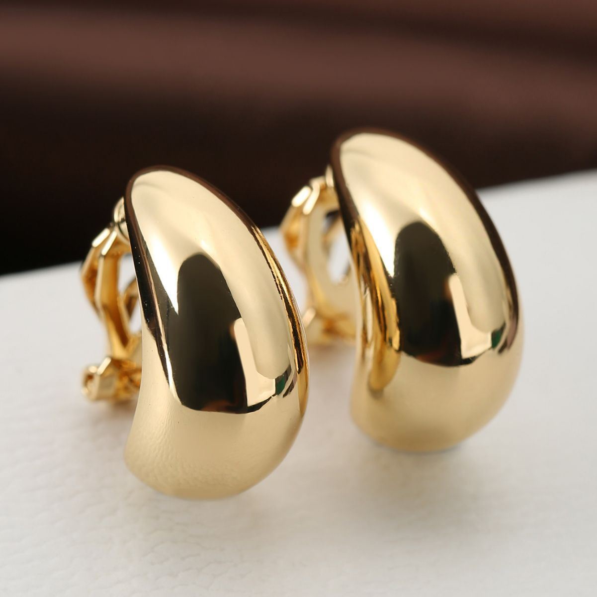 Fashion New Earrings French Entry Lux Drop-shaped Ear Clip-Jewearrings