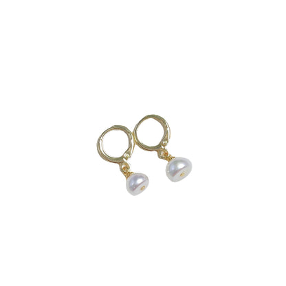 Women's Fashion Pearl Short Earrings-Jewearrings