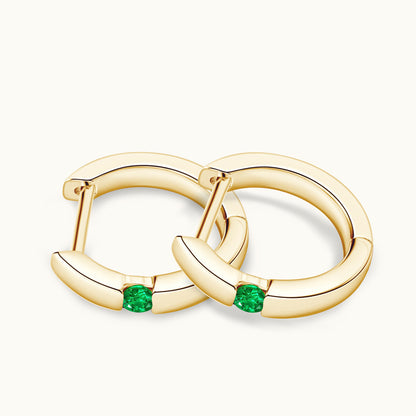 Women's Fashionable All-match Emerald Earrings-Jewearrings