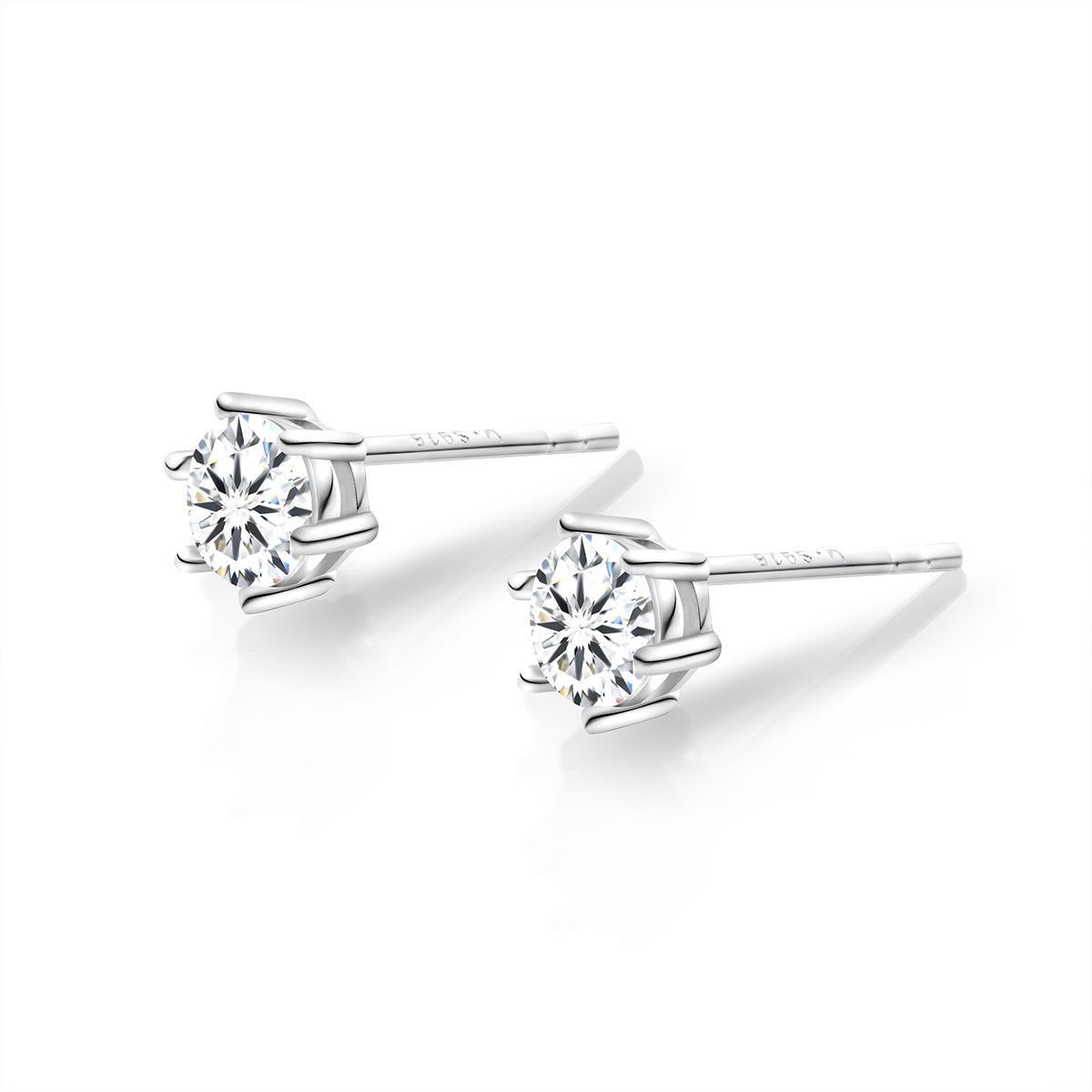 Six-claw Stud Earrings For Women Sterling Silver Simple-Jewearrings