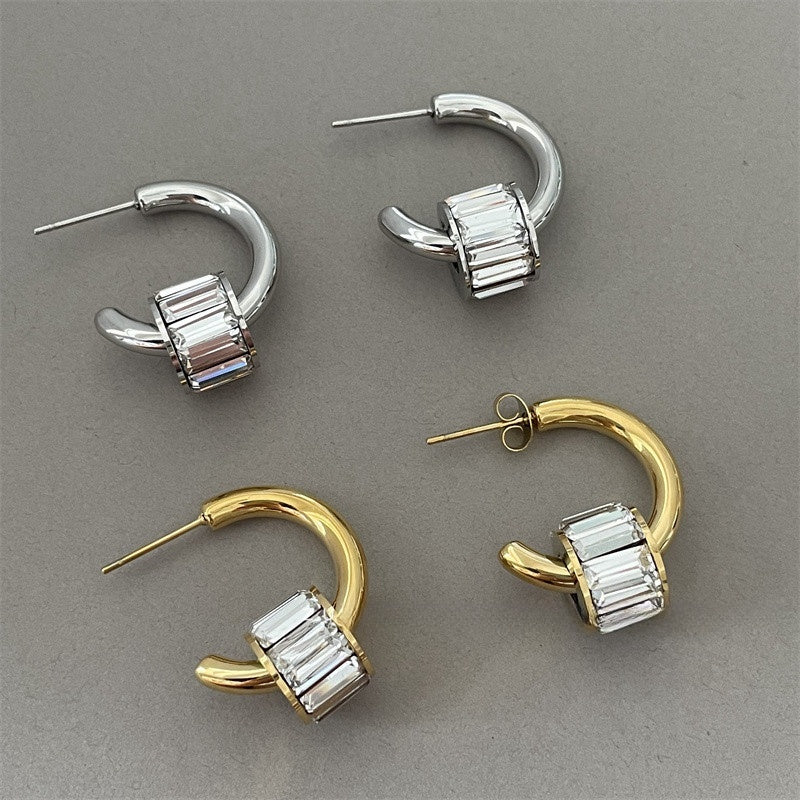 Women's Minimalist And Stylish Gold-plated Earrings-Jewearrings