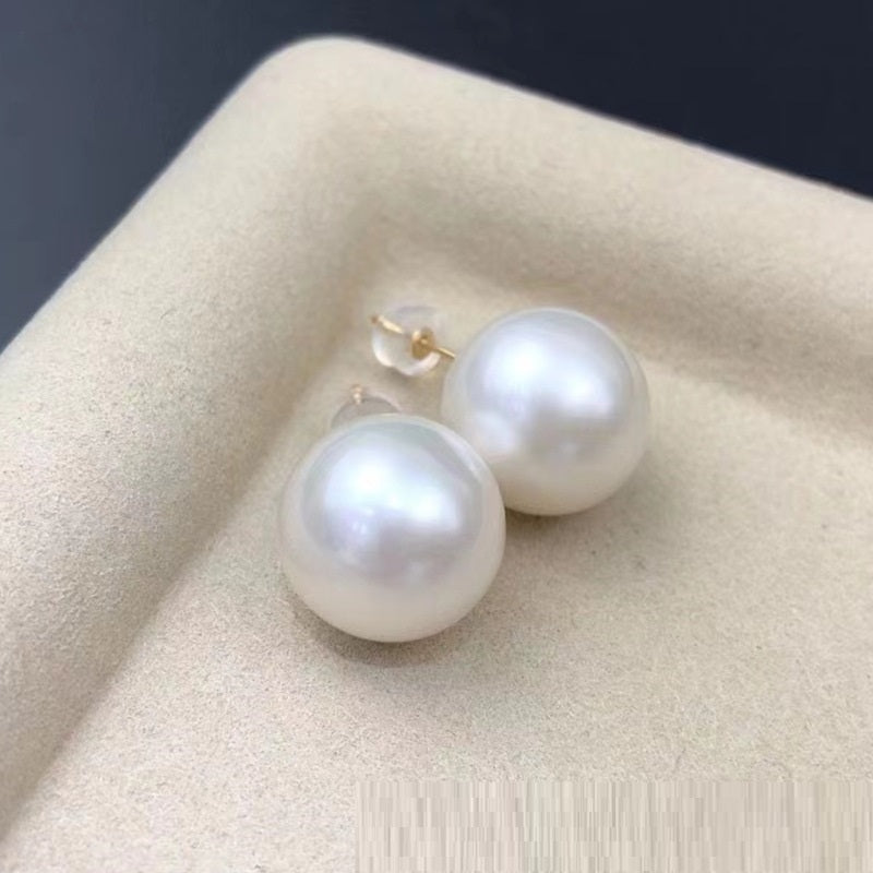 Women's Fashion White Pearl Earrings-Jewearrings