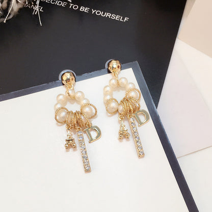 Women's earrings pearl earrings-Jewearrings