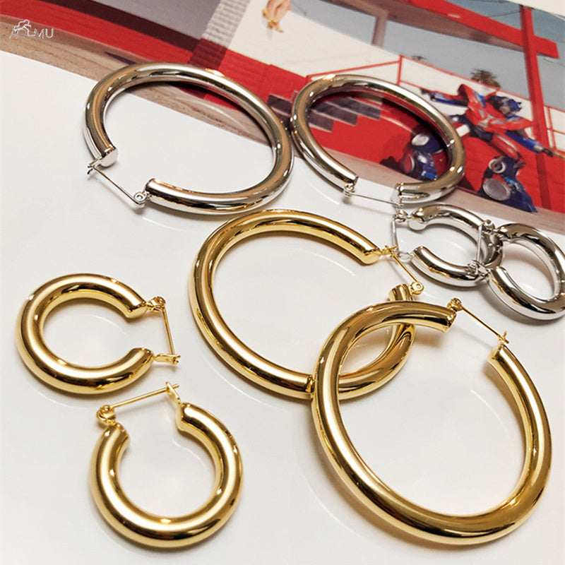 Ring hoop earrings-Jewearrings