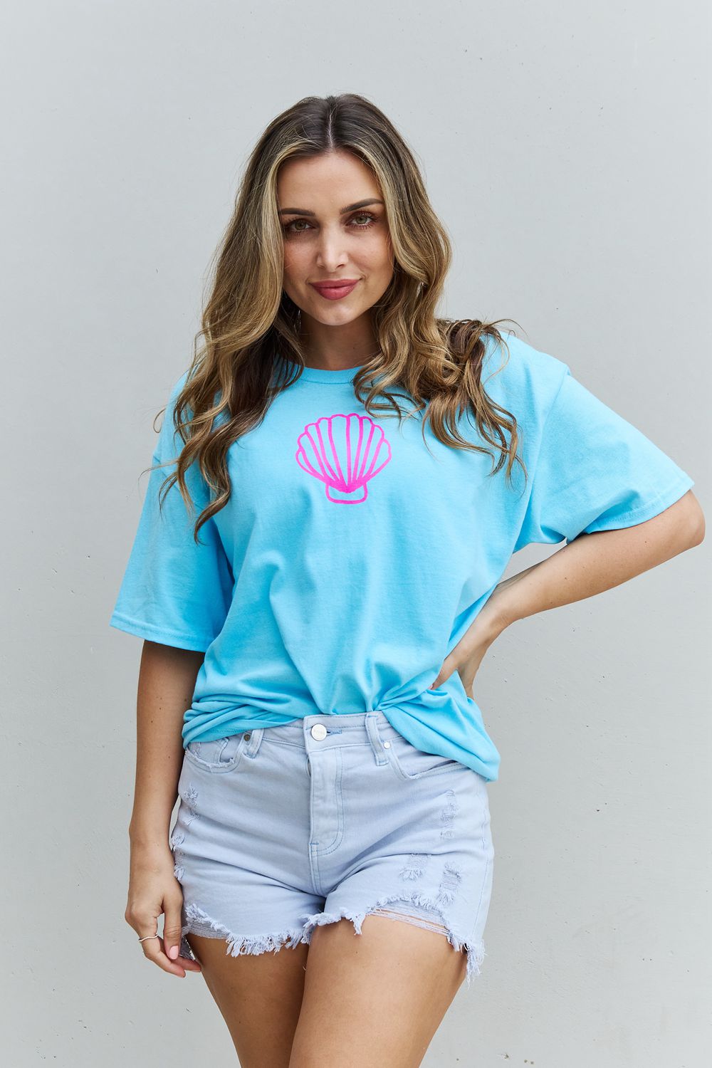 Sweet Claire "More Beach Days" Oversized Graphic T-Shirt-Jewearrings