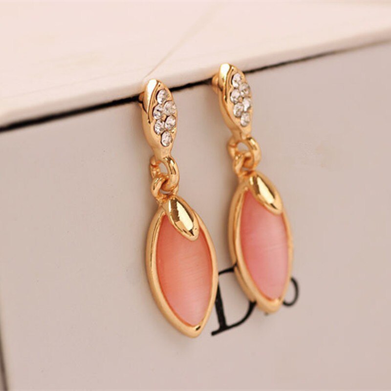 Simple opal boutique earrings-Jewearrings