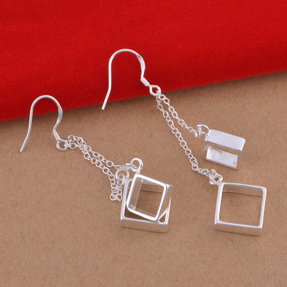 European and American Fashion 925 Sterling Silver Earrings Frosted Earrings-Jewearrings