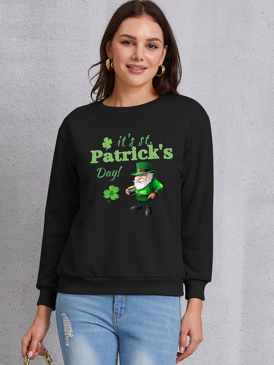 IT'S ST. PATRICK'S DAY Round Neck Sweatshirt-Jewearrings