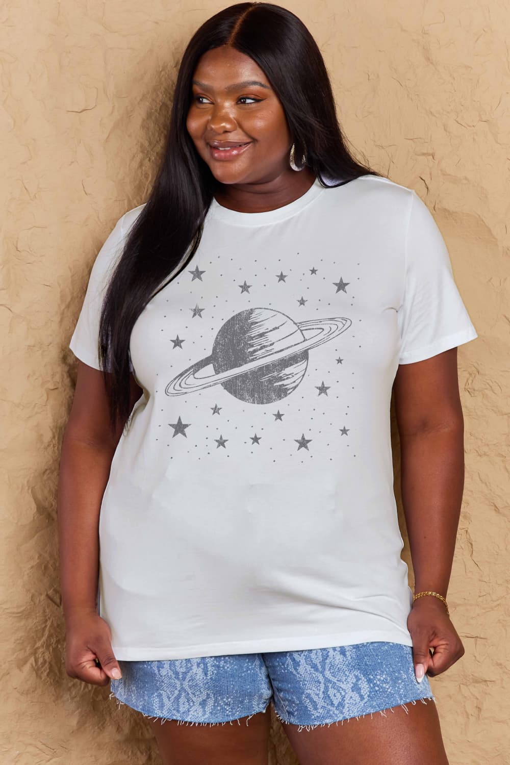 Simply Love Full Size Planet Graphic Cotton T-Shirt-Jewearrings