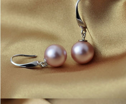 Natural freshwater pearl earrings-Jewearrings