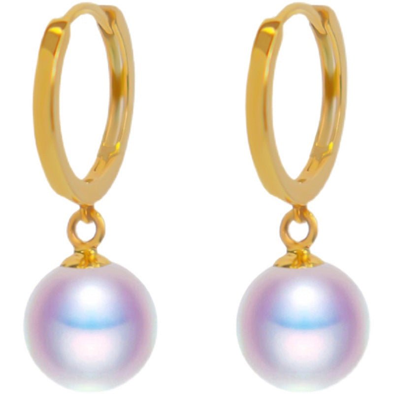 18K Gold Freshwater Pearl Earrings AU750-Jewearrings