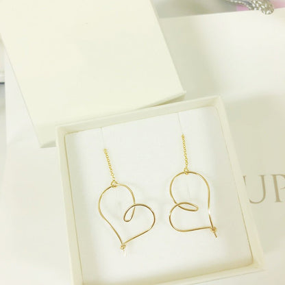 18k gold hollow heart earrings earrings-Jewearrings