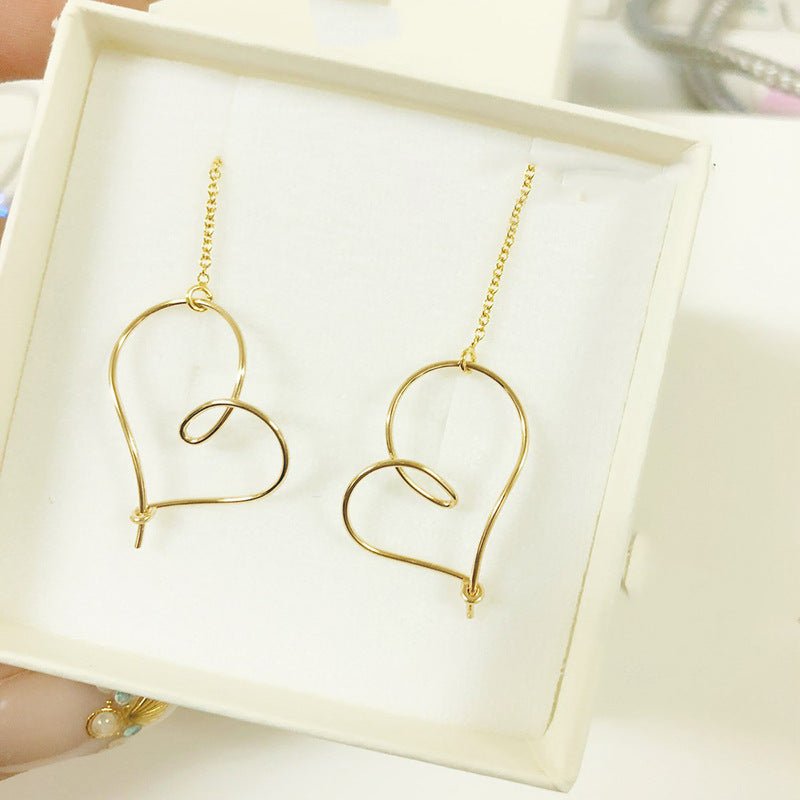 18k gold hollow heart earrings earrings-Jewearrings