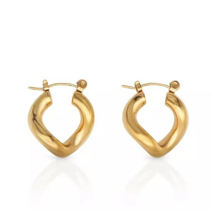 18k Gold-plated Bare Geometric Women's Earrings-Jewearrings