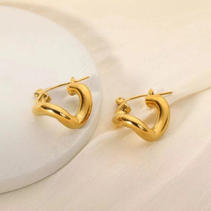 18k Gold-plated Bare Geometric Women's Earrings-Jewearrings