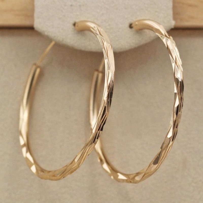 18k gold plated hoop earrings-Jewearrings