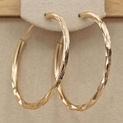 18k gold plated hoop earrings-Jewearrings